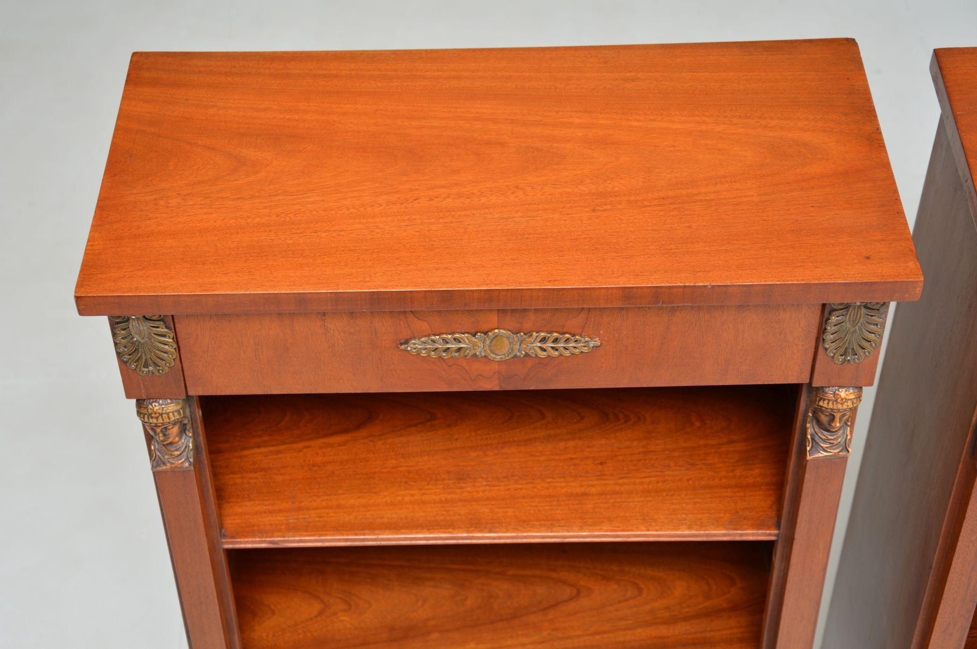 Pair of Antique Open Bookcases 4