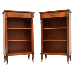 Pair of Antique Open Bookcases