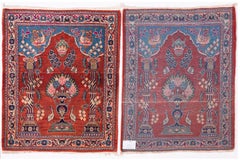 Pair of Antique Oriental Carpets with Qajar Dynasty Crown