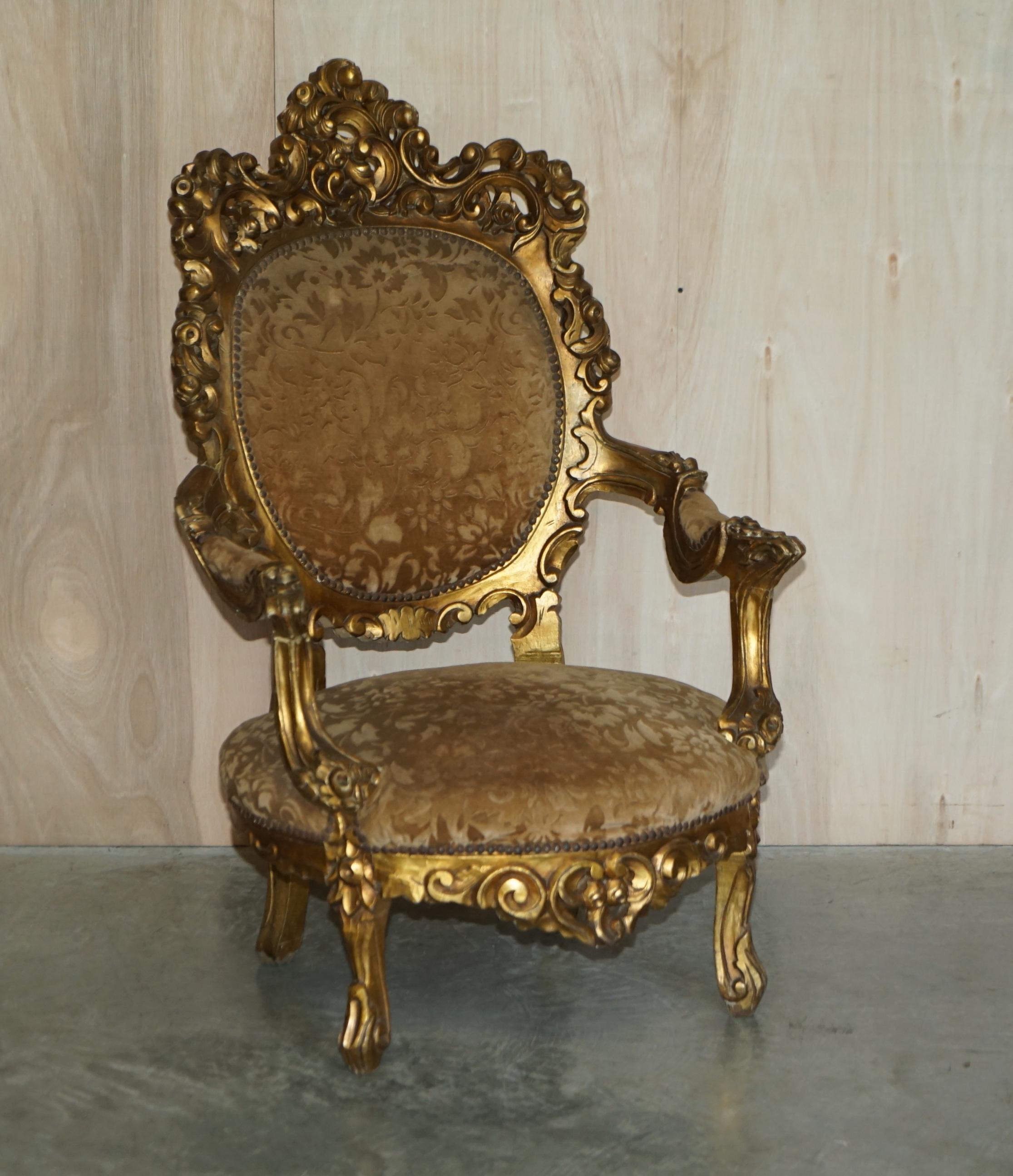 Royal House Antiques

Royal House Antiques is delighted to offer for sale this pair of antique Louis XV French giltwood Fauteuils

Please note the delivery fee listed is just a guide, it covers within the M25 only for the UK and local Europe only