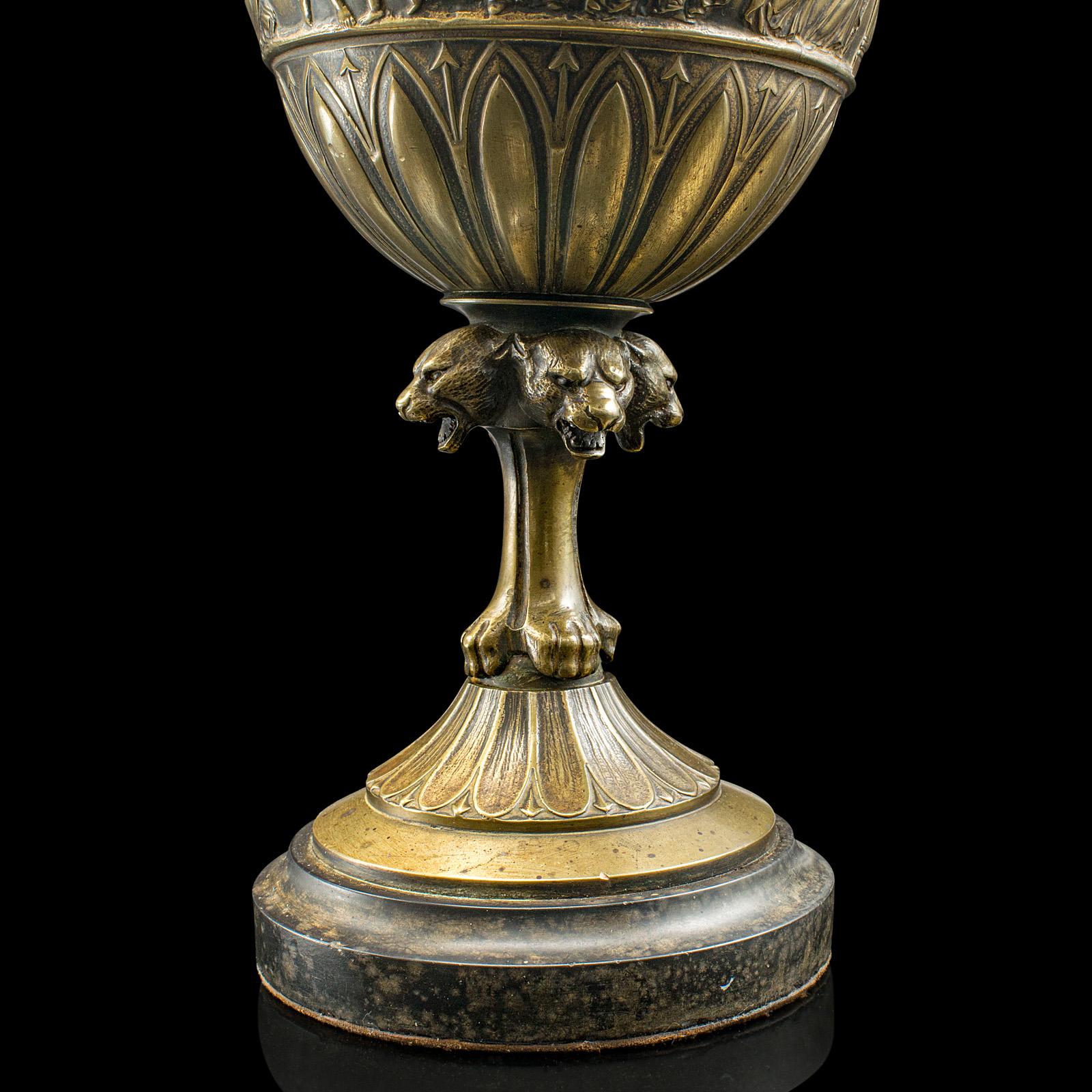Par De Antiguos Aguamaniles Ornamentales, Italianos, Bronce, Gran Tour, Victorianos, C.1850 en venta 7
