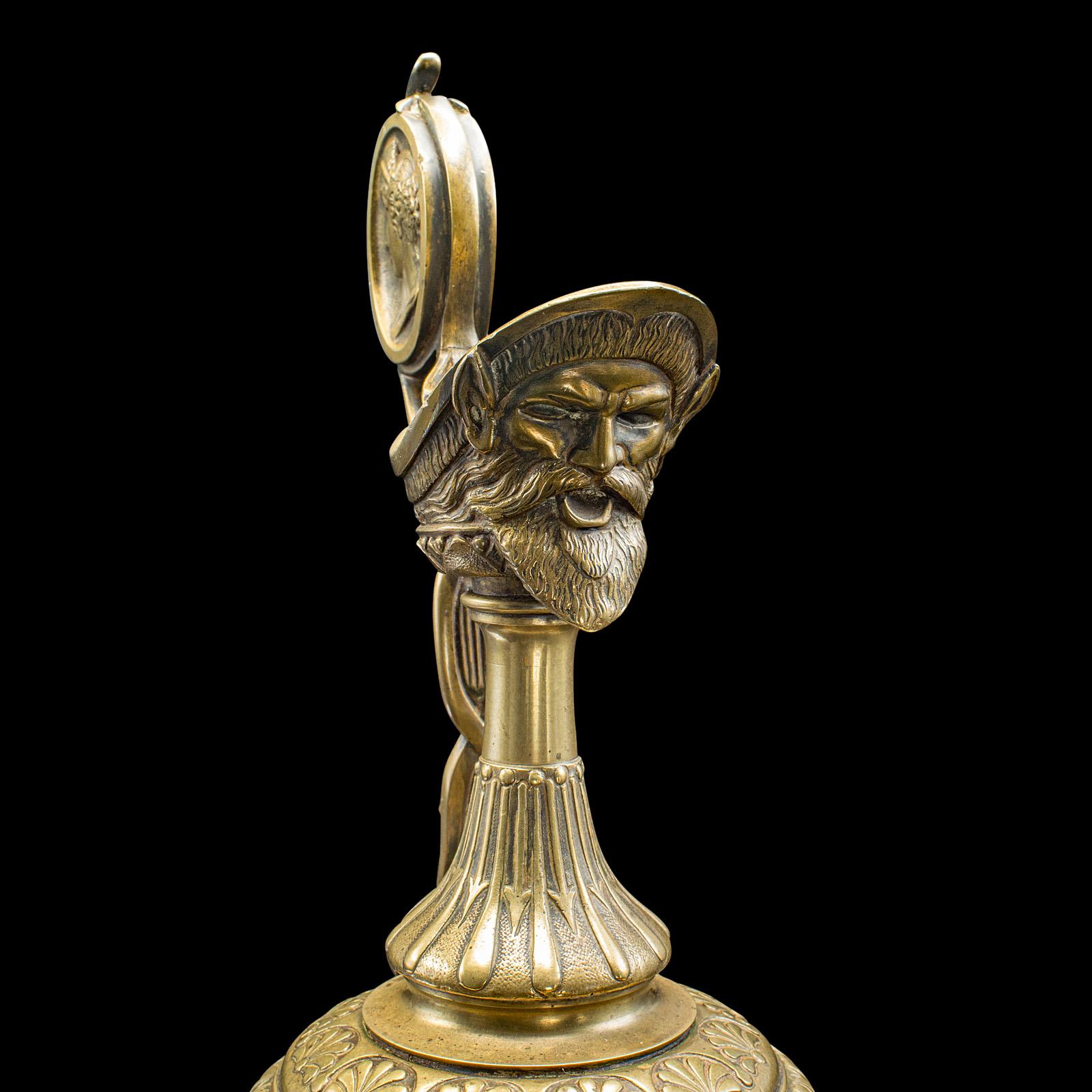 Par De Antiguos Aguamaniles Ornamentales, Italianos, Bronce, Gran Tour, Victorianos, C.1850 en venta 3