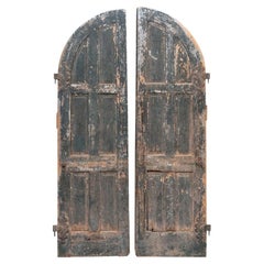 Pair of Massive Antique Arch Form Doors
