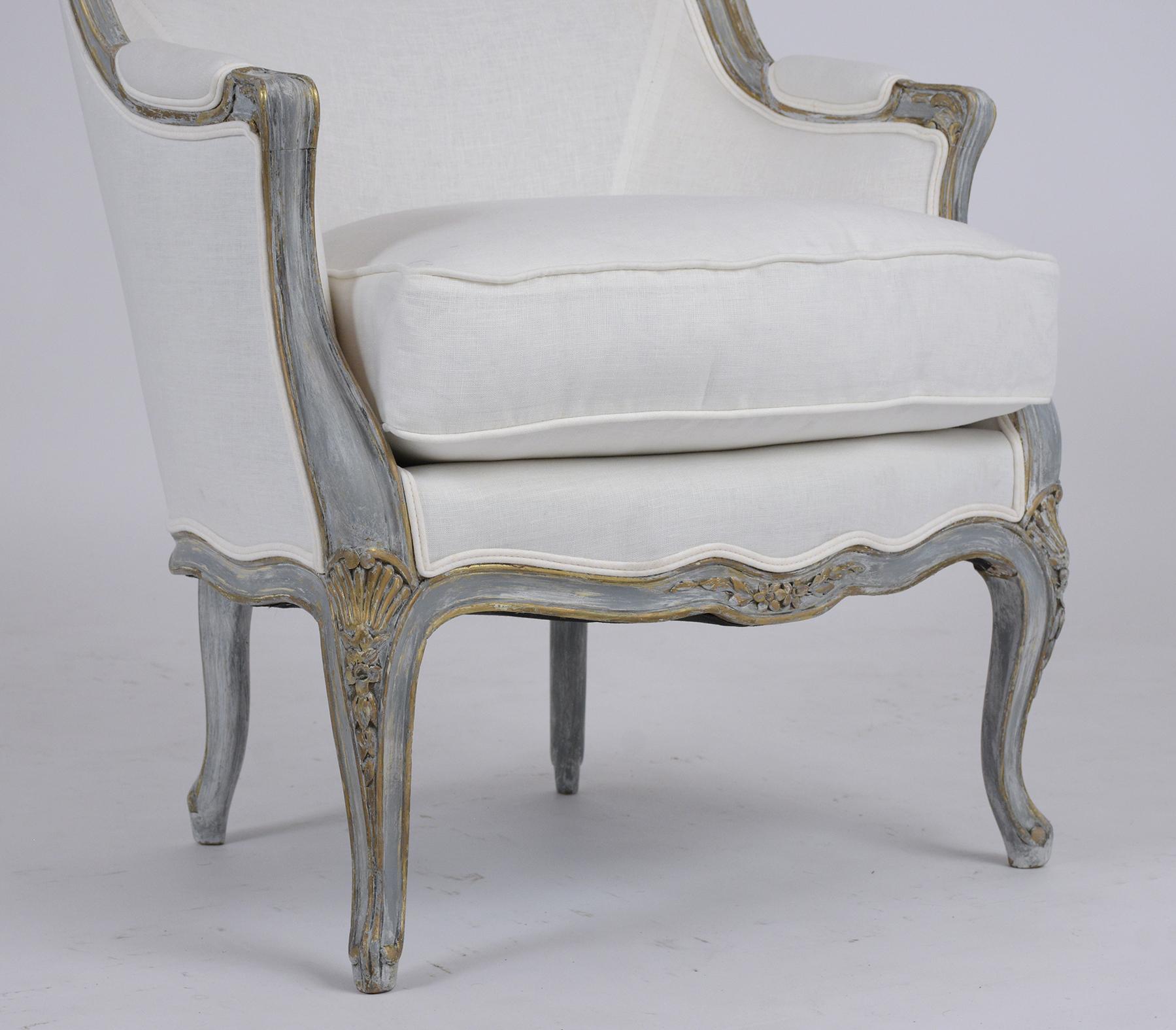 Early 20th Century Antique French Louis XV Bergeres