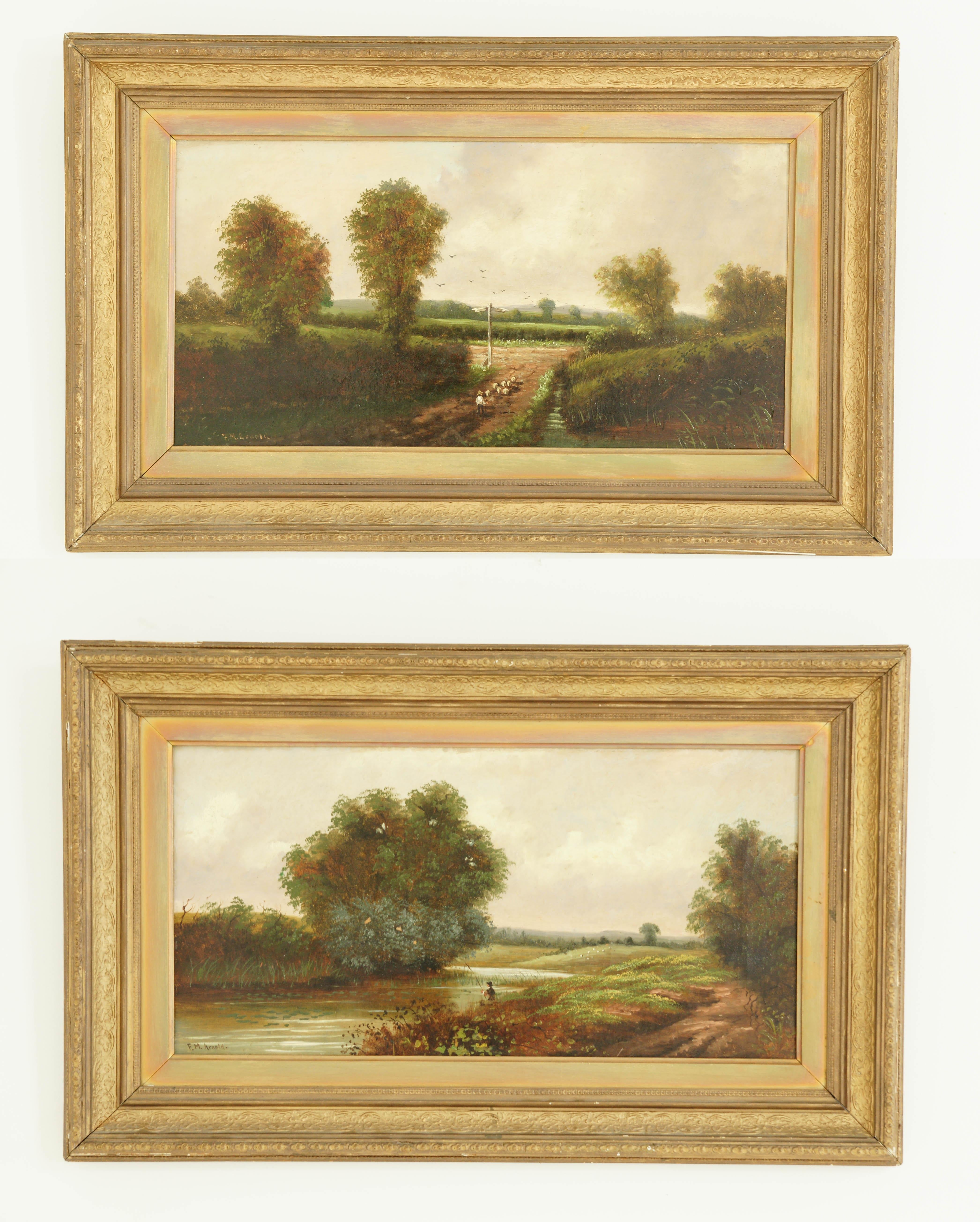 Pair of Antique Paintings, Antique Oil Paintings, Scenics, Scotland 1870, B1529 9