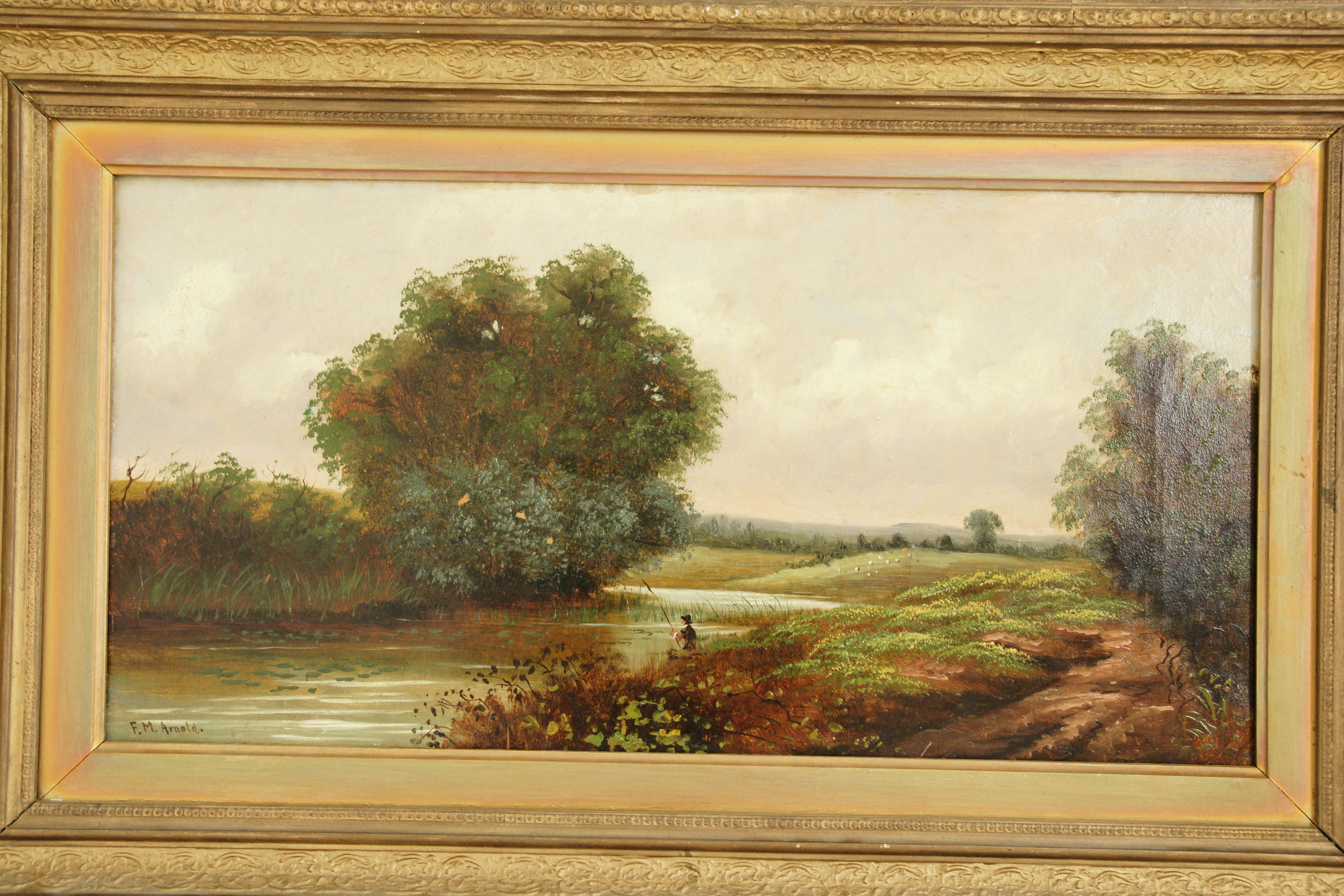 Hand-Painted Pair of Antique Paintings, Antique Oil Paintings, Scenics, Scotland 1870, B1529