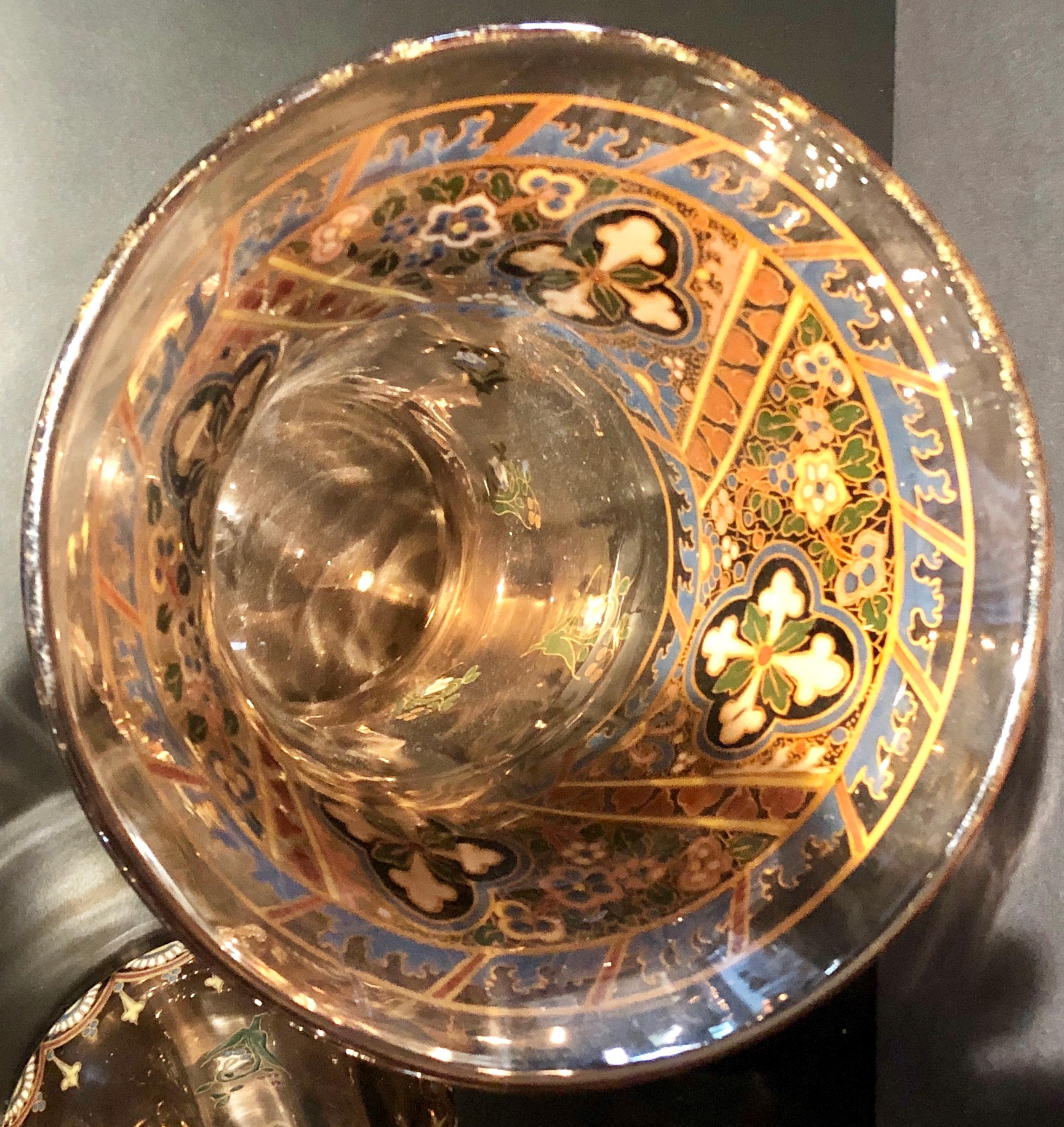 Paar antike palastartige französische Juwelenvasen oder Urnen im Stil von Emile Galle  im Angebot 11