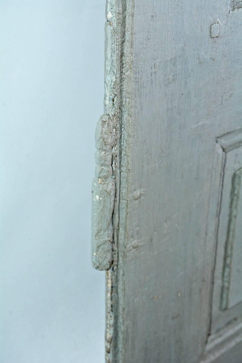 French Pair of Antique Panelled Painted Doors