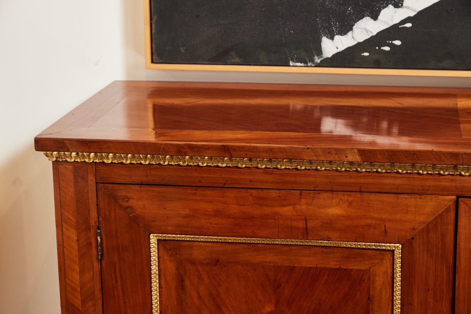 Pair of Antique, Parcel Gilt, Veneered Cabinets 1