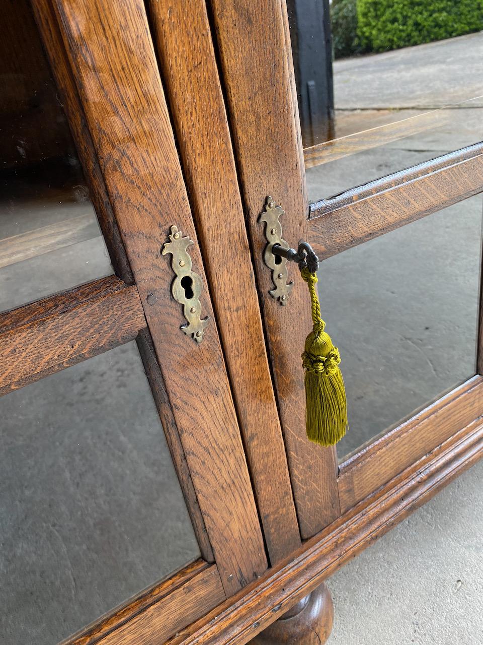 Pair of Antique Pepys Bookcases Matching Pair Oak Mid Twentieth Century In Good Condition In Longdon, Tewkesbury