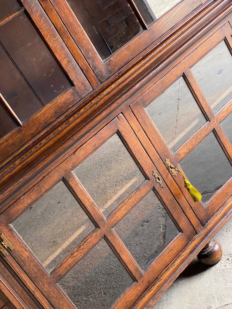 Pair of Antique Pepys Bookcases Matching Pair Oak Mid Twentieth Century 2