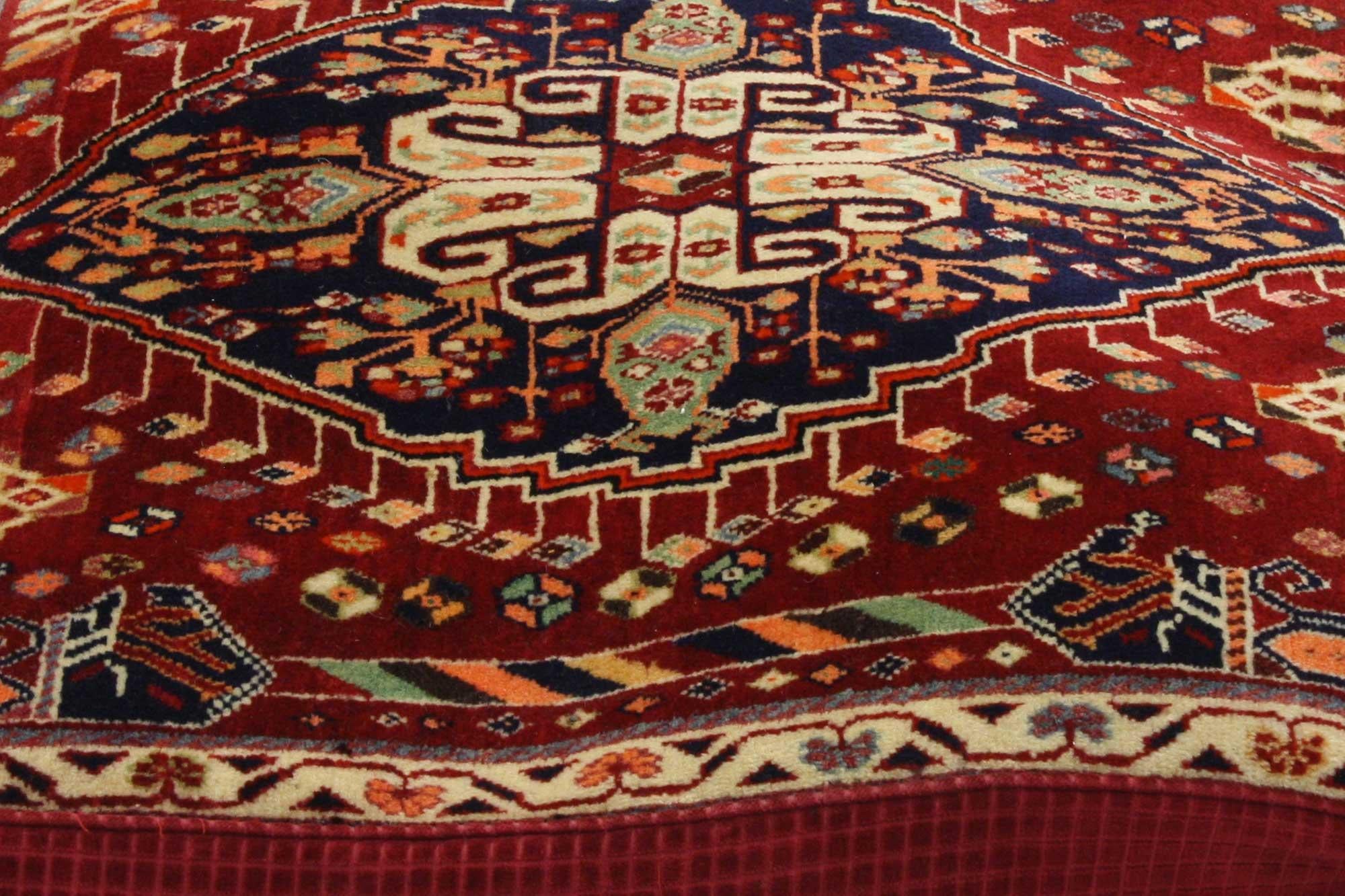 Pair of Antique Persian Floor Cushions Poshti Pillows For Sale 3