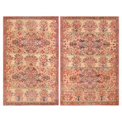 Pair of Antique Persian Kerman Rugs. 4 ft 3 in x 6 ft 6 in