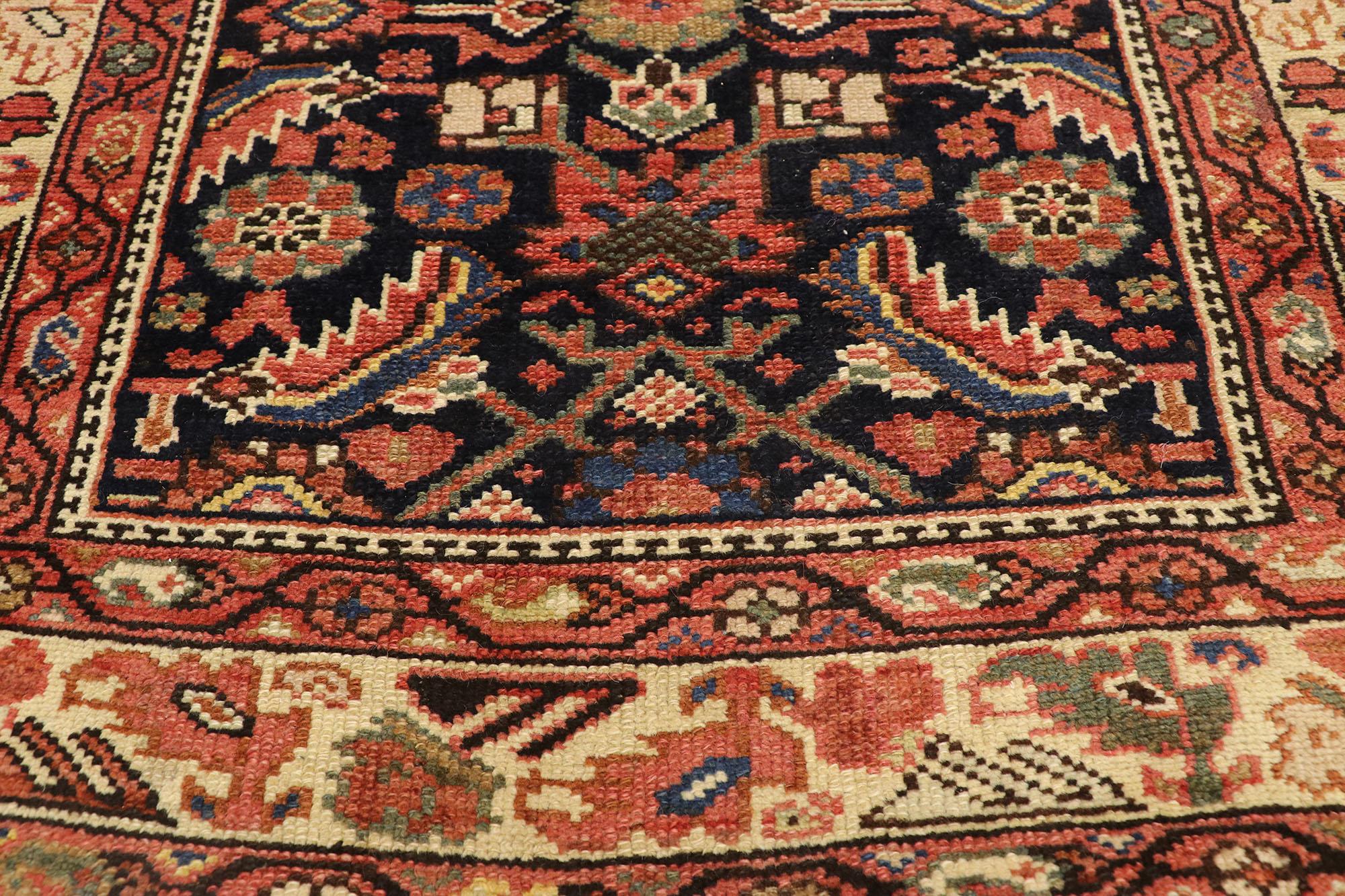 Pair of Antique Persian Malayer Carpet Runners, Matching Hallway Runners 5