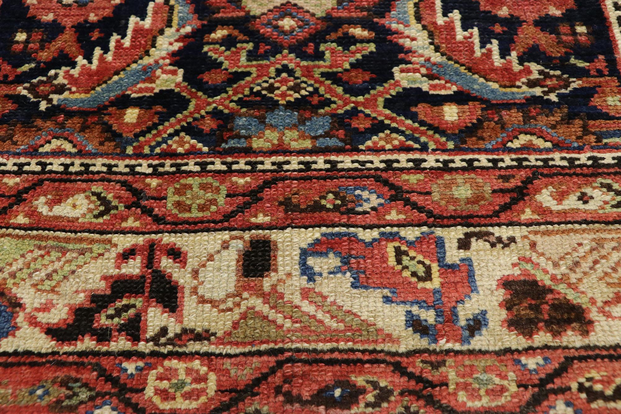 Hand-Knotted Pair of Antique Persian Malayer Carpet Runners, Matching Hallway Runners