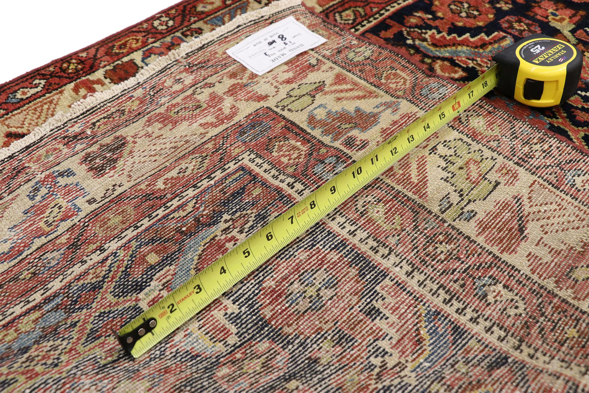 Pair of Antique Persian Malayer Carpet Runners, Matching Hallway Runners In Good Condition In Dallas, TX