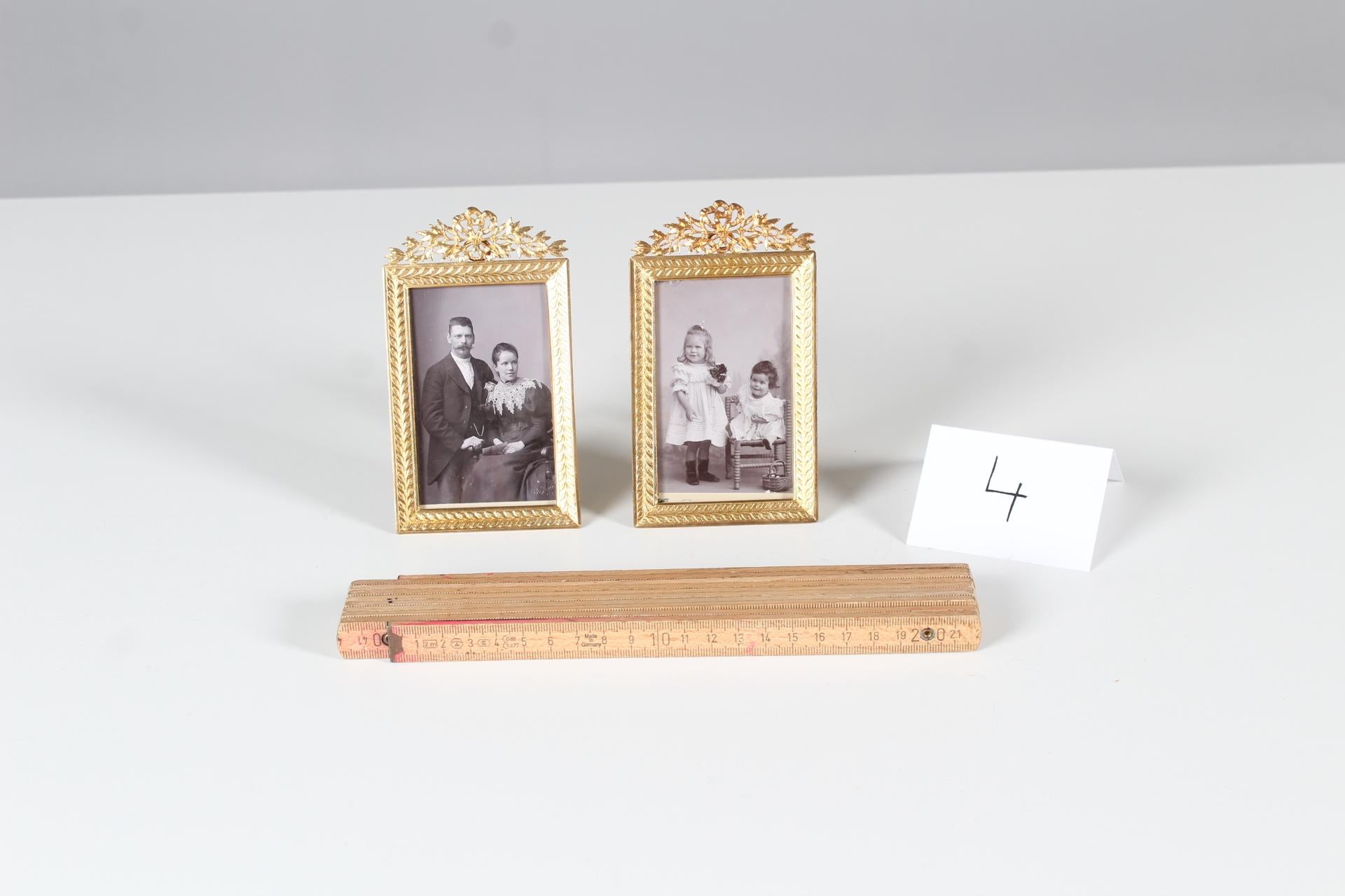 French Pair of Antique Picture Frames, circa 1880, Photo Frame Set