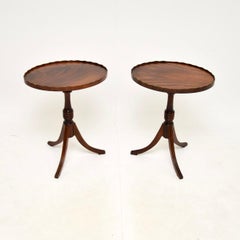 Pair of Antique Pie Crust Side Tables