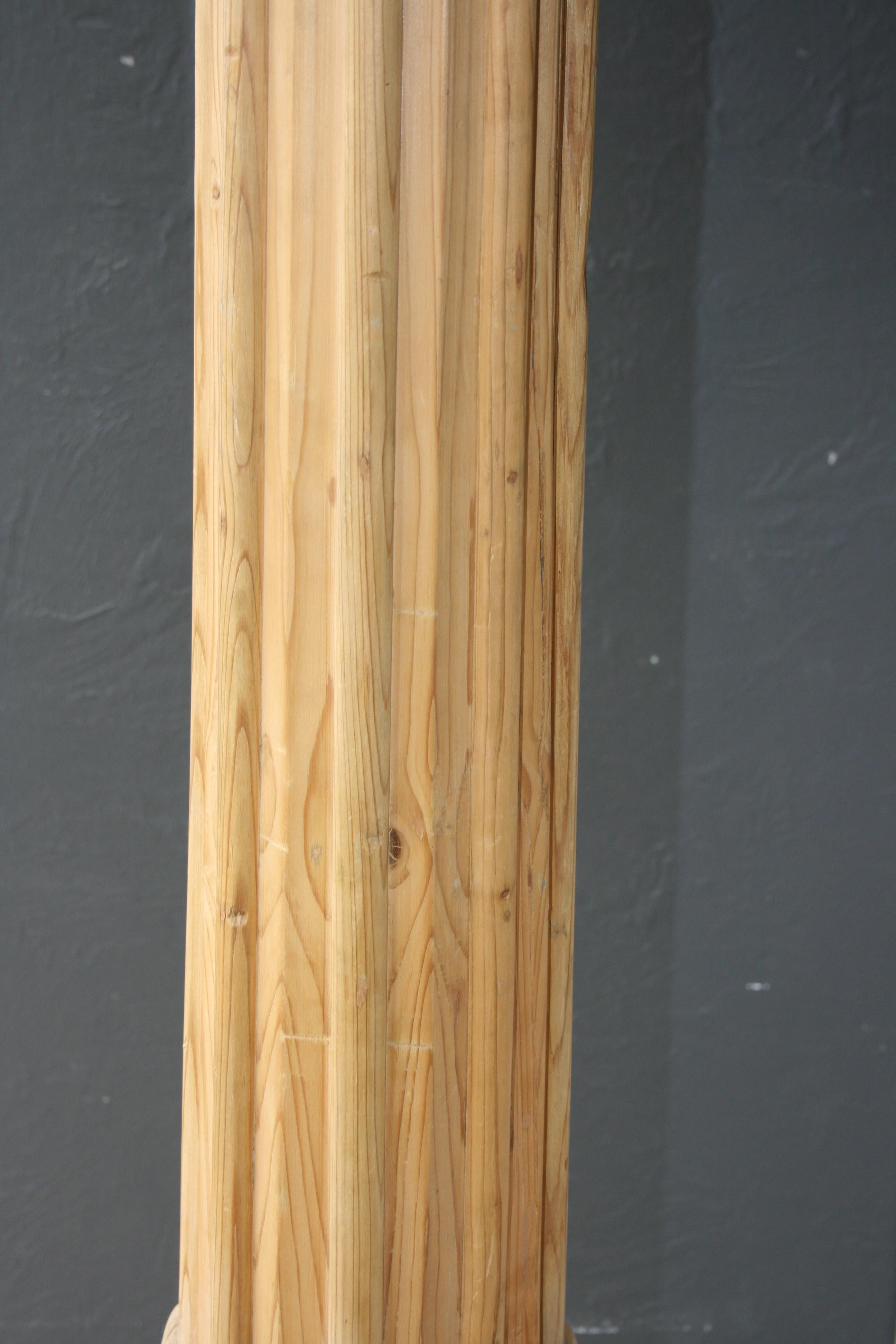 Pair of Antique Pine Columns, Southern Germany 6