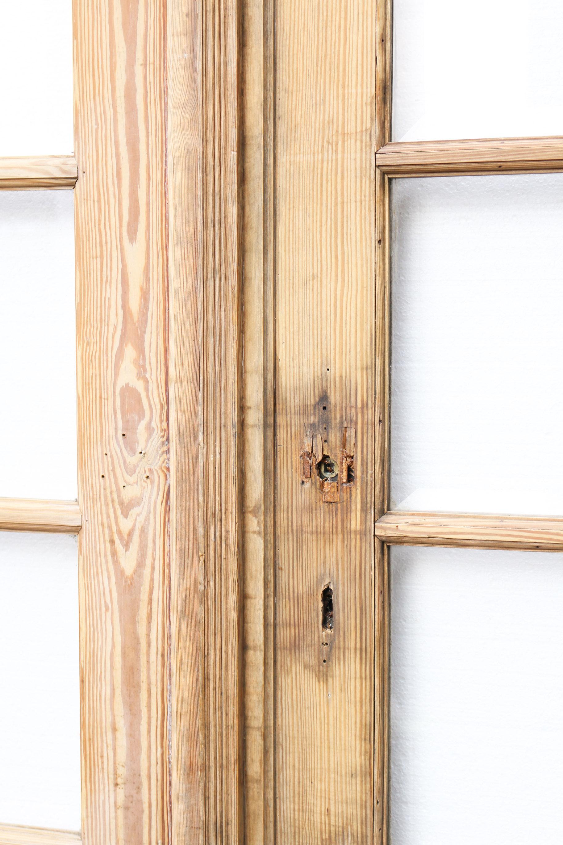 pine glazed doors