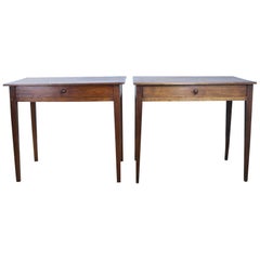 Pair of Antique Poplar Side Tables