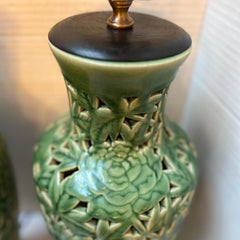 Pair of Antique Porcelain Lamps