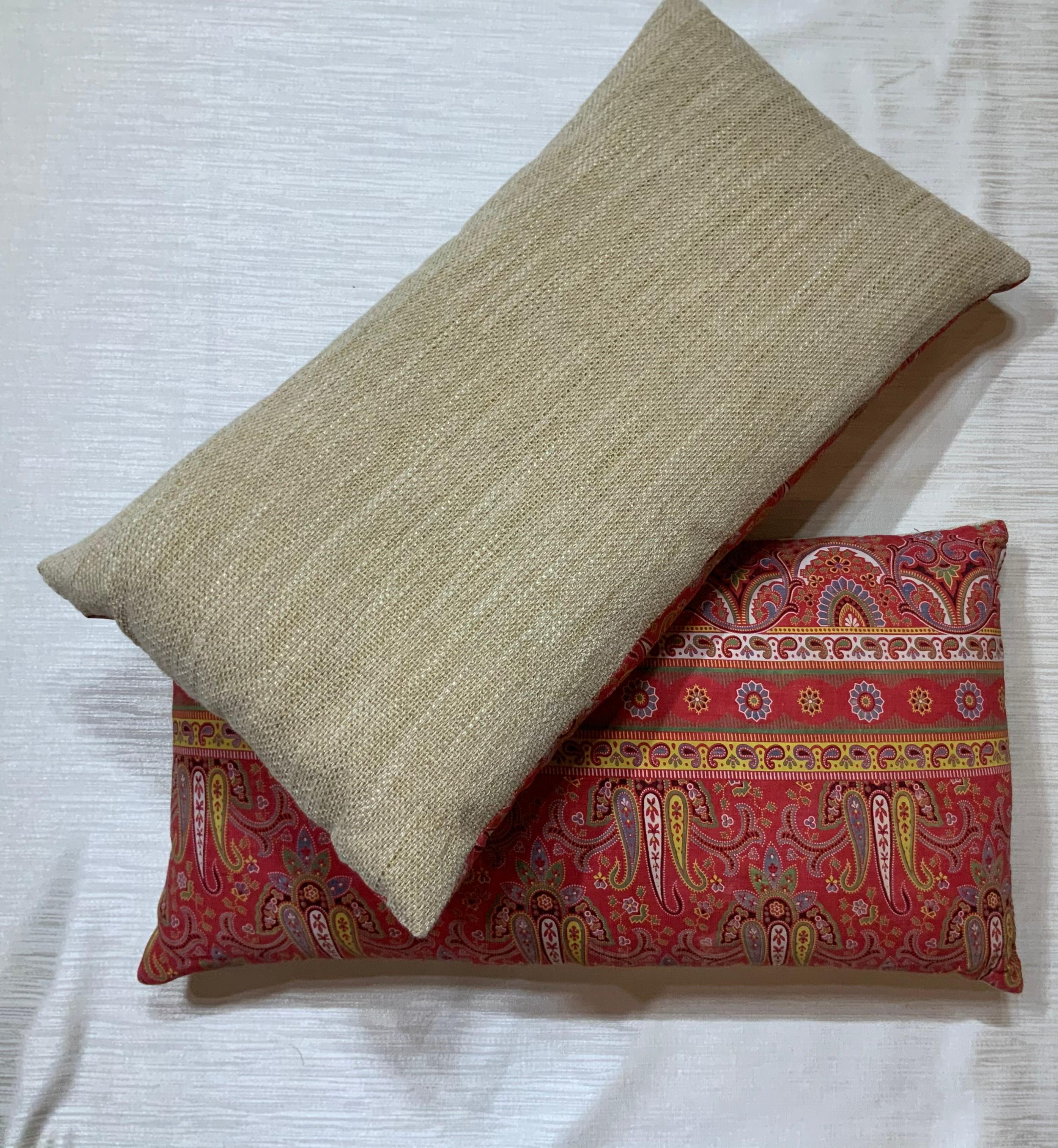 Pair of Antique Print Textile Pillow 2