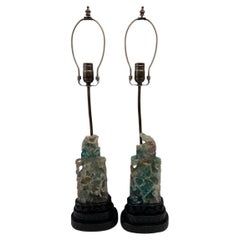 Pair of Antique Quartz Lamps