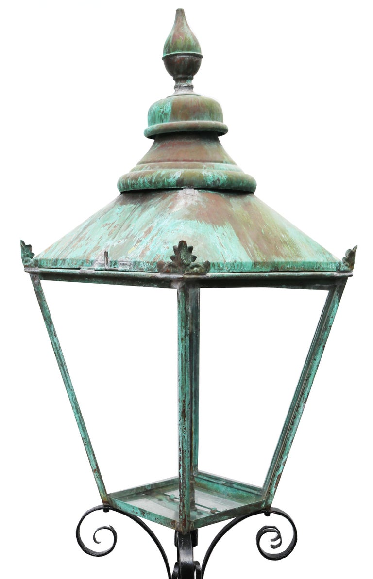 Pair of Antique Reclaimed Lamp Posts For Sale at 1stDibs