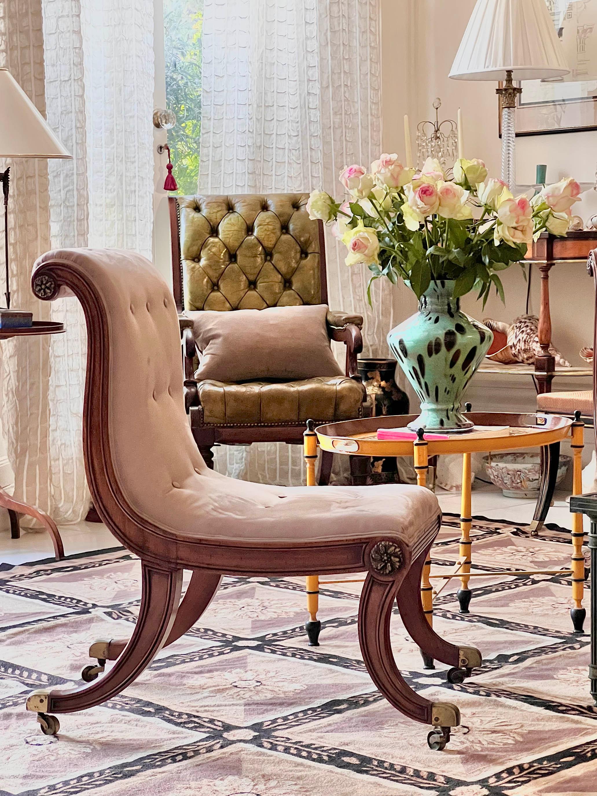 Pair of Antique Regency Klismos Chairs, Designed by Thomas Hope 2
