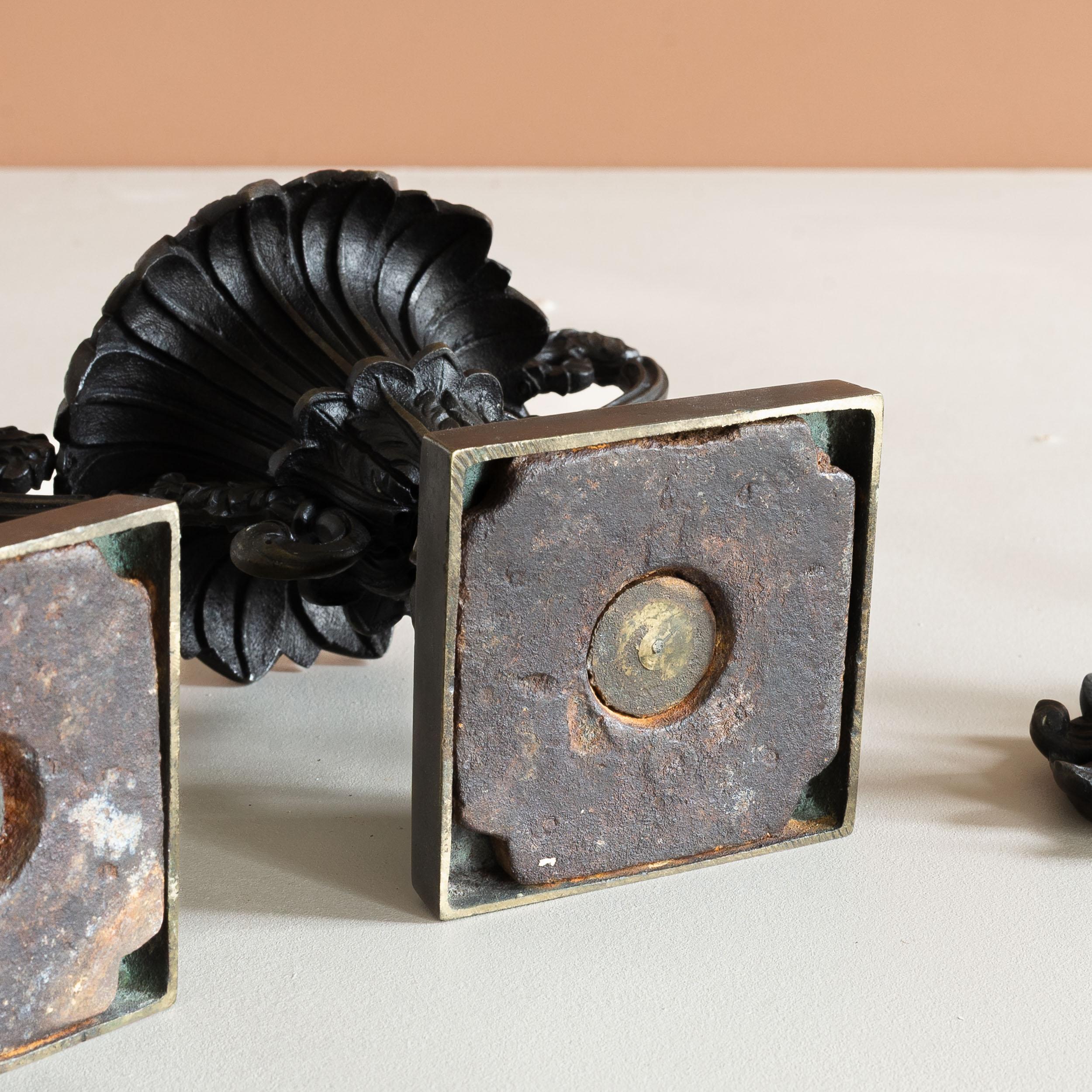 Pair of Antique Regency  Period Bronze Pastille Burners For Sale 9