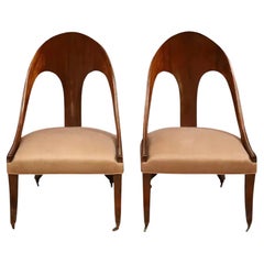 Pair of Antique Regency Period Spoon Back Chairs, circa 1810