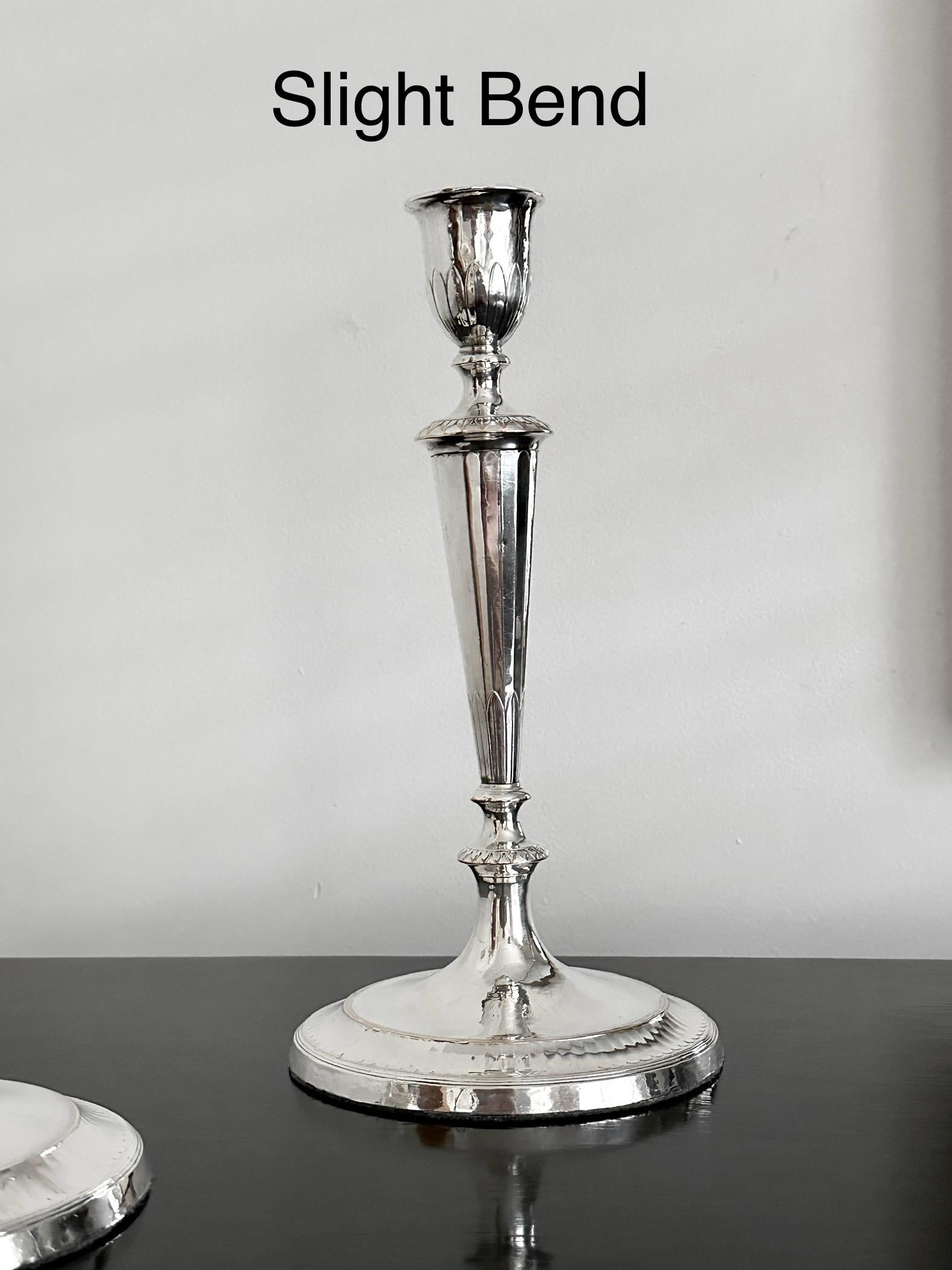 Pareja De Candeleros Antiguos De Placa De Sheffield De La Regencia 1825 en venta 4