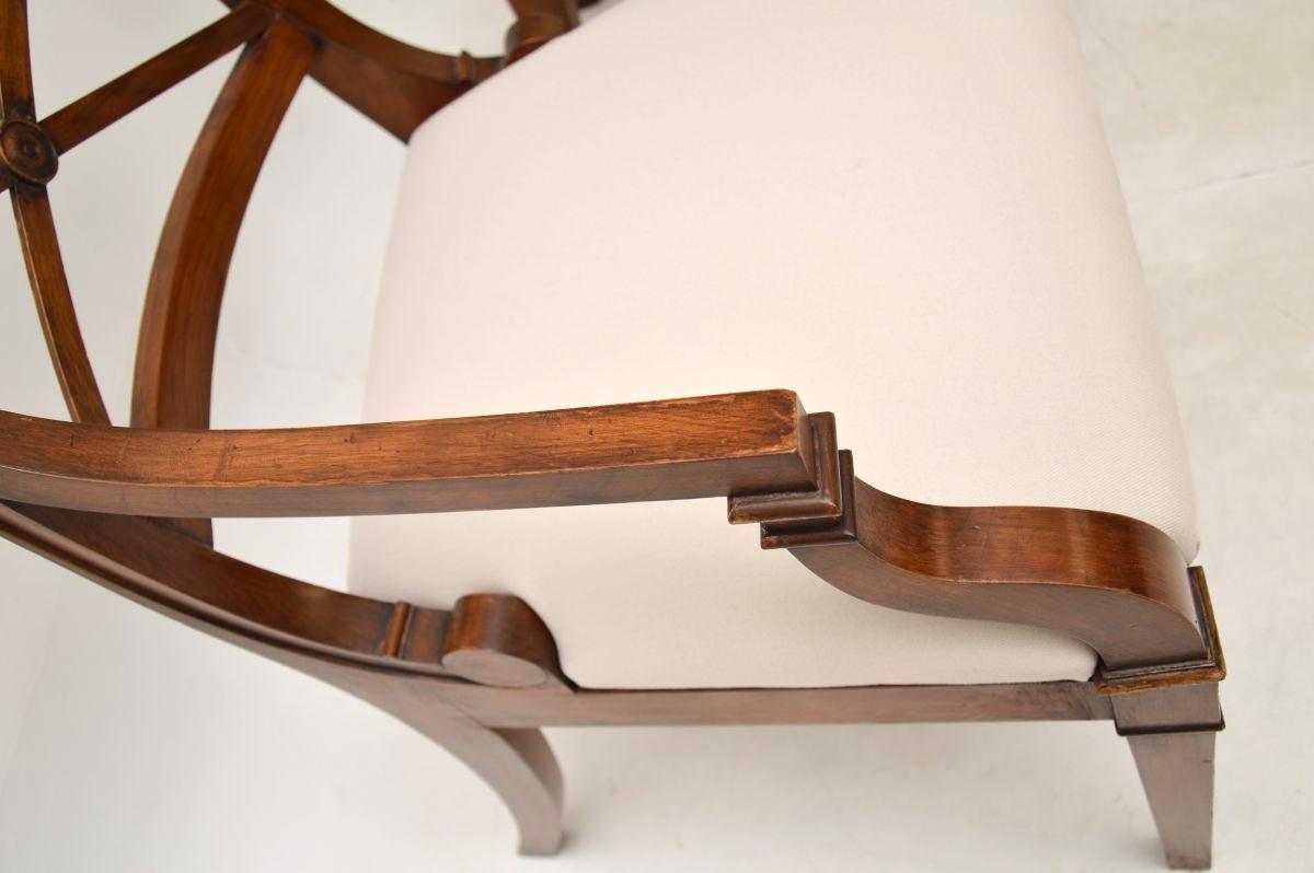 Paar antike Sessel im Regency-Stil im Angebot 4