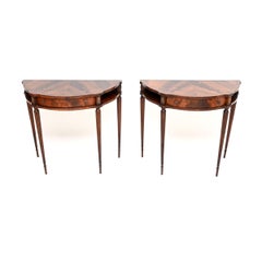 Pair of Antique Regency Style Console Tables