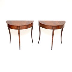 Pair of Antique Regency Style Console Tables