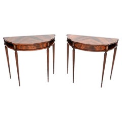Pair of Antique Regency Style Console Tables