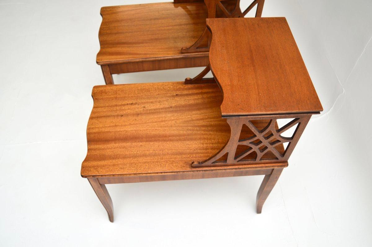Pair of Antique Regency Style Side Tables For Sale 4
