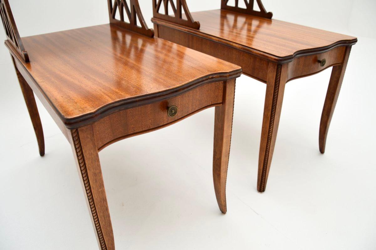 Pair of Antique Regency Style Side Tables For Sale 5