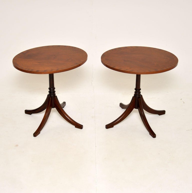Pair of Antique Regency Style Side Tables For Sale at 1stDibs