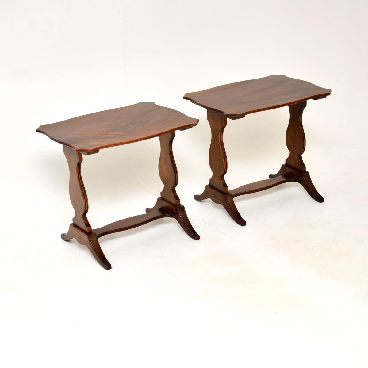 British Pair of Antique Regency Style Side Tables For Sale