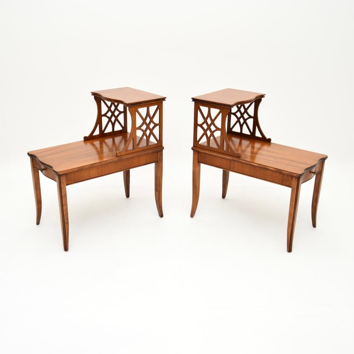 Pair of Antique Regency Style Side Tables In Good Condition For Sale In London, GB