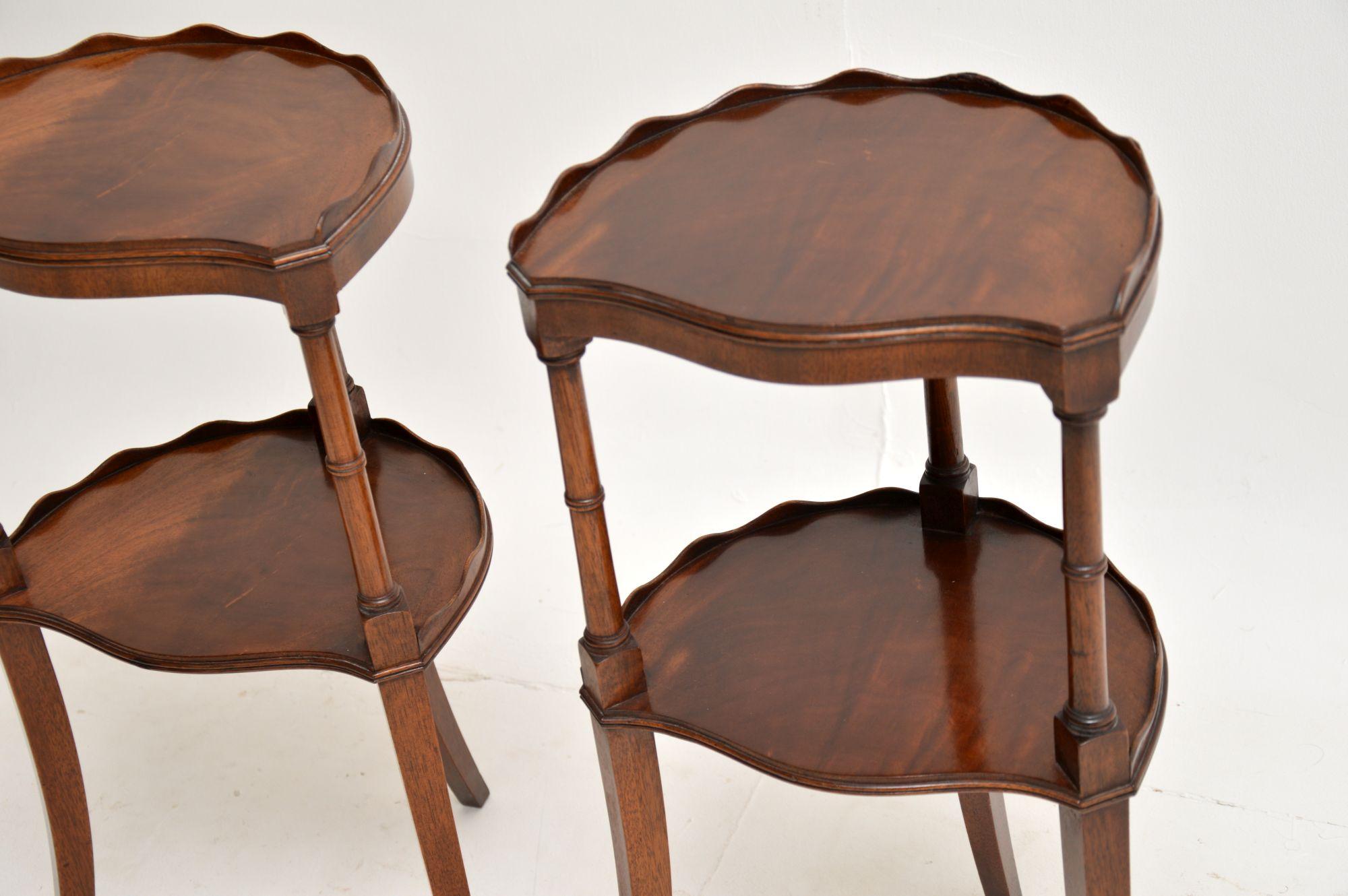 20th Century Pair of Antique Regency Style Side Tables