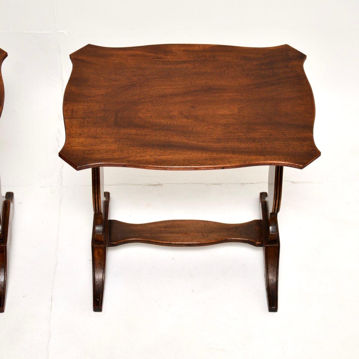 Pair of Antique Regency Style Side Tables For Sale 1