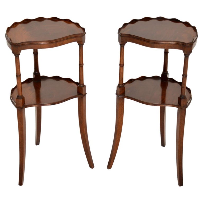 Pair of Antique Regency Style Side Tables For Sale at 1stDibs