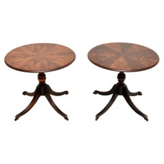 Pair of Retro Regency Style Side Tables