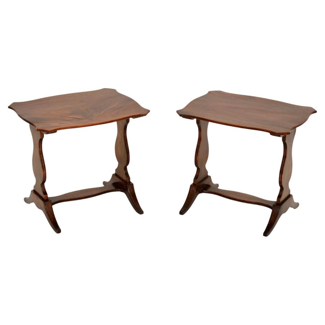 Pair of Antique Regency Style Side Tables For Sale