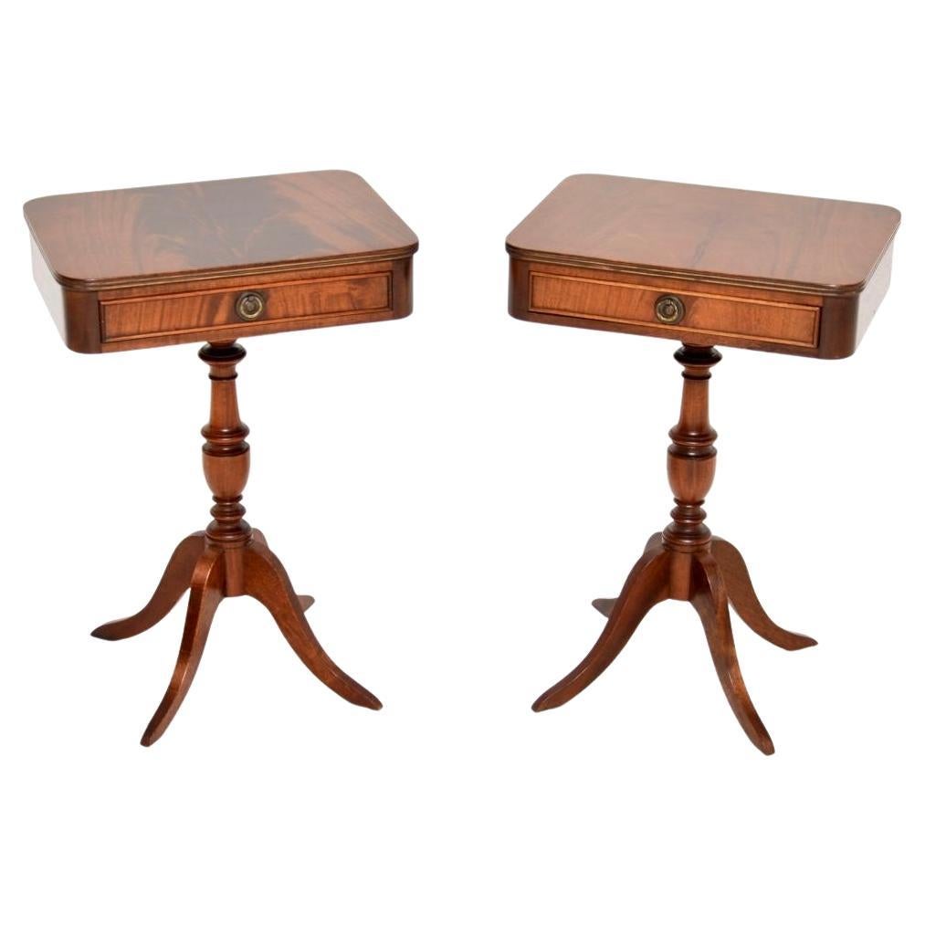 Pair of Antique Regency Style Side Tables For Sale