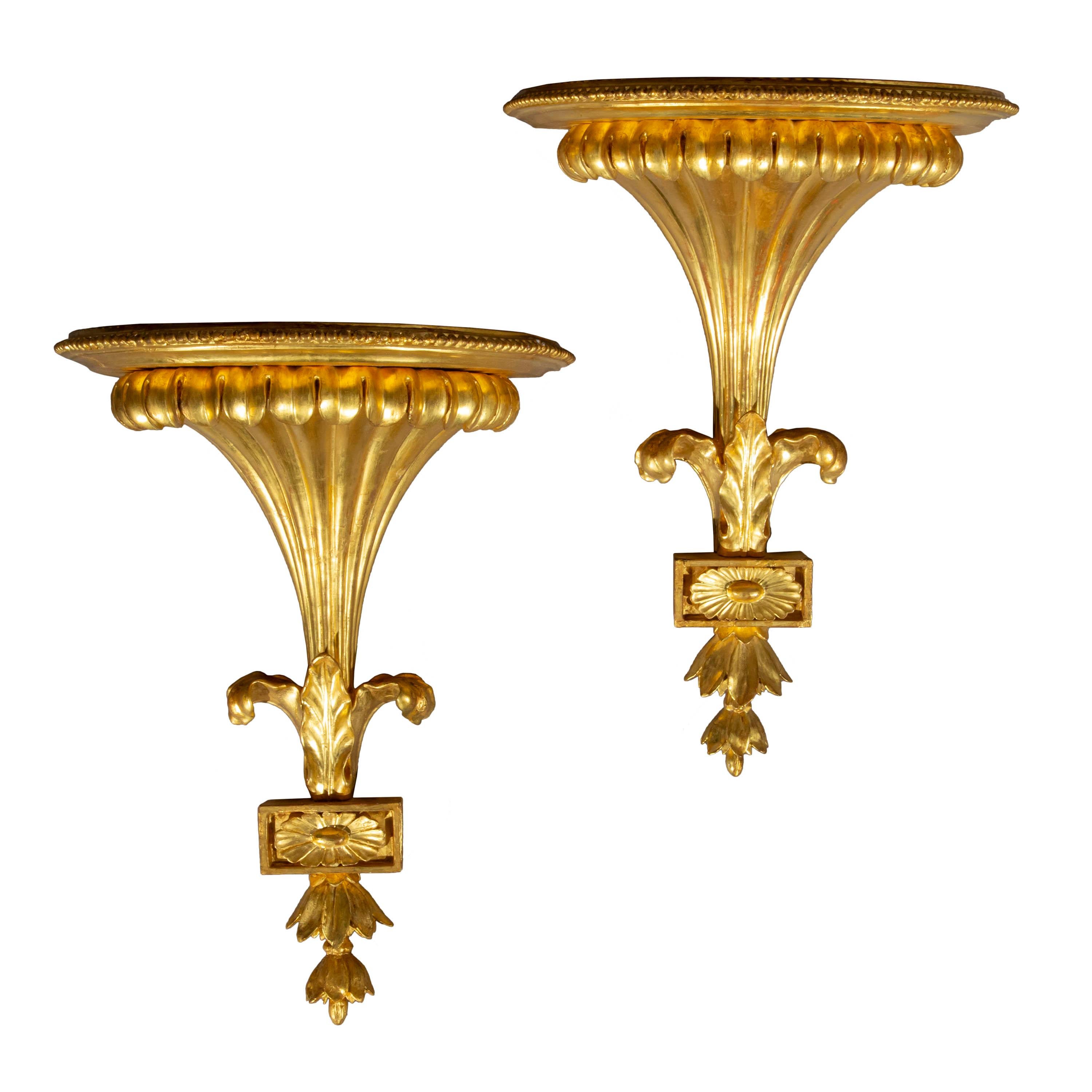 Pair of Antique Regency Wall Brackets or Sconces 4