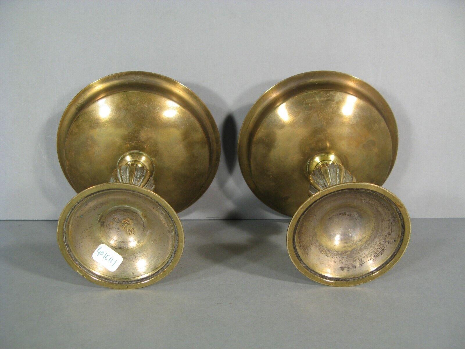 Pair of Antique Renaissance Style Bronze and Brass Trays with Birds - 1Y202 6